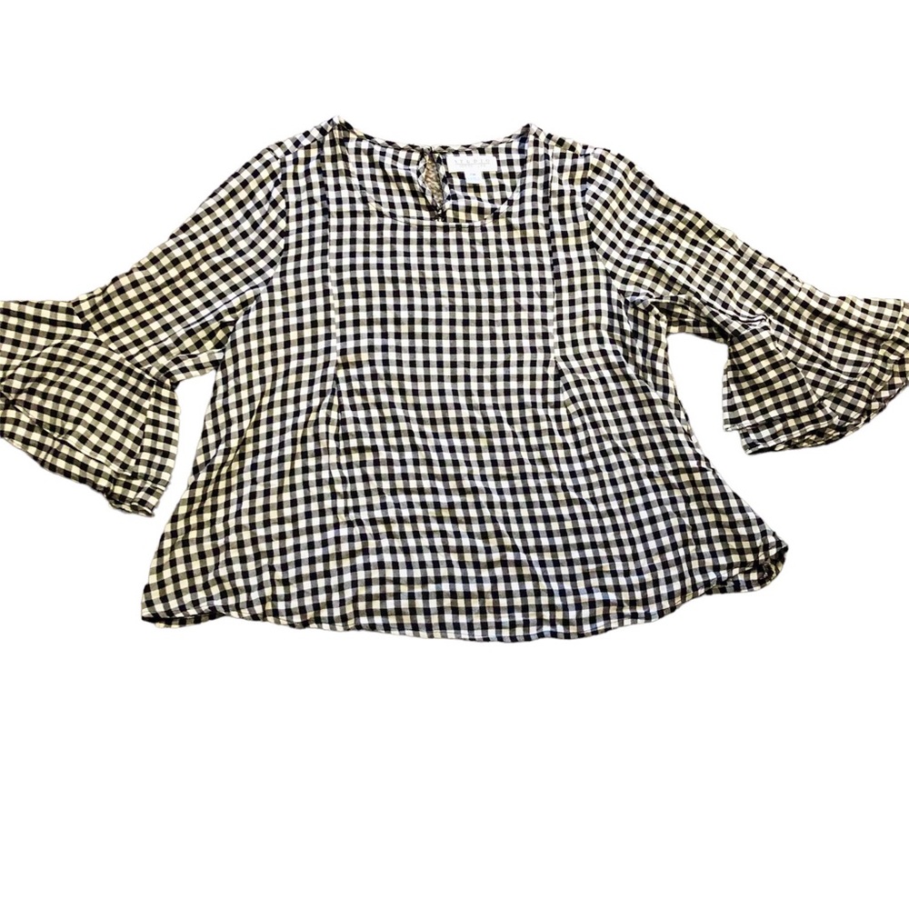 Studio by JPR Buffalo Check Blouse Size Petite Medium